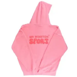 Mr Winston Co Puff Hoodie Sweat Vintage Pink