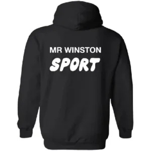 Mr Winston Merch Hoodie Sweatshirt – Black