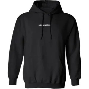 Mr Winston Merch Hoodie Sweatshirt – Black