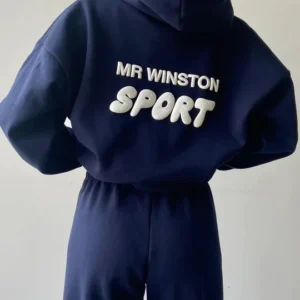 Mr Winston Navy Puff Tracksuit