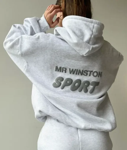 Mr Winston Grey Puff Hoodie